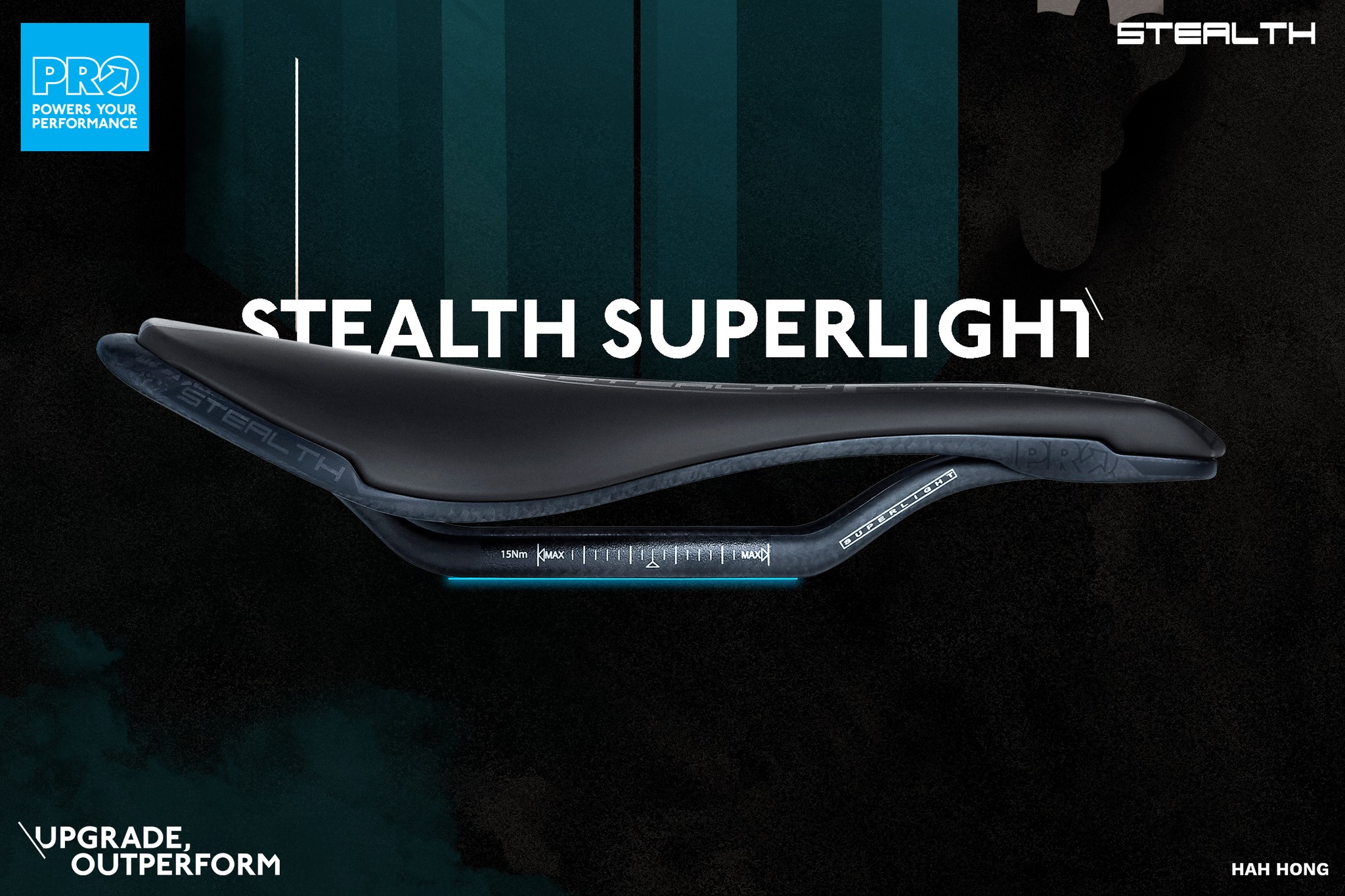 PRO อานนั่งคาร์บอน STEALTH SUPERLIGHT 142MM 152MM